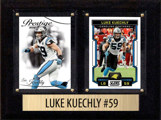 Luke Kuechly Score Donruss 2025 2024 2023 2 Card 6" x 8" Plaque Carolina Panthers