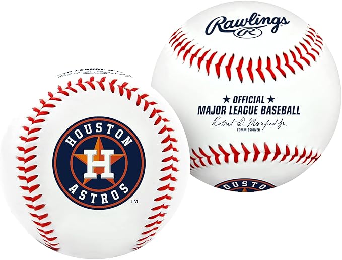 Rawlings MLB Houston Astros Team Logo Baseball + Team 25 Pack Jose Altuve Topps 2025 2024 2023