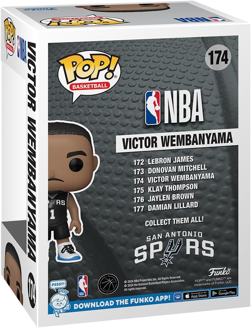 Victor Wembanyama - San Antonio Spurs #174 Collectable NBA Vinyl Figure Funko Pop - Gift Idea - Toys for Kids & Adults