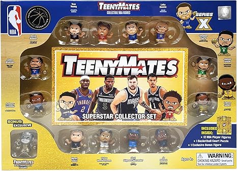 Teenymates Party Animal NBA  2025 Superstar Collectors Gift Set Curry LeBron Wemby