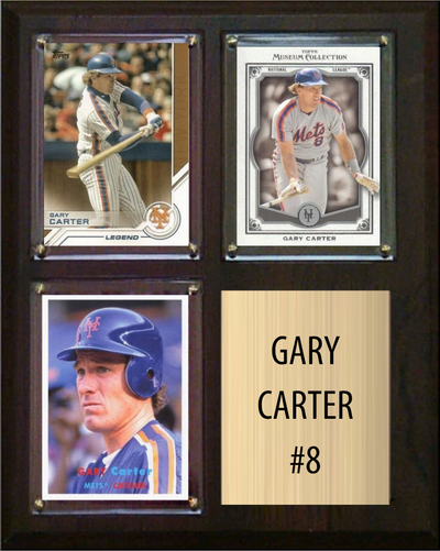 Gary Carter New York Mets Fan Gift Plaque 8x10 3 Cards Topps, Bowman 2024 2025 2026