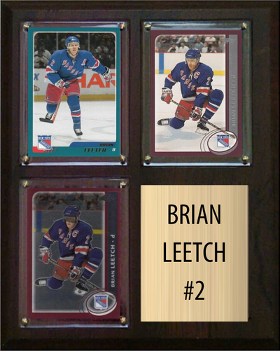 Brian Leetch New York Rangers Fan Gift Plaque 8x10 3 Cards Upper Deck 2024 2025 2026