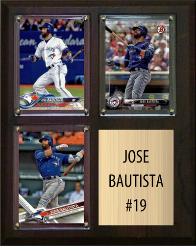 Jose Bautista Toronto Blue Jays Fan Gift Plaque 8x10 3 Cards Topps, Bowman 2024 2025 2026