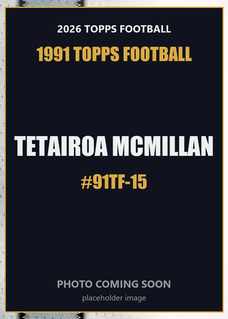 2026 Topps Football Tetairoa McMillan 1991 Topps Football #91TF-15