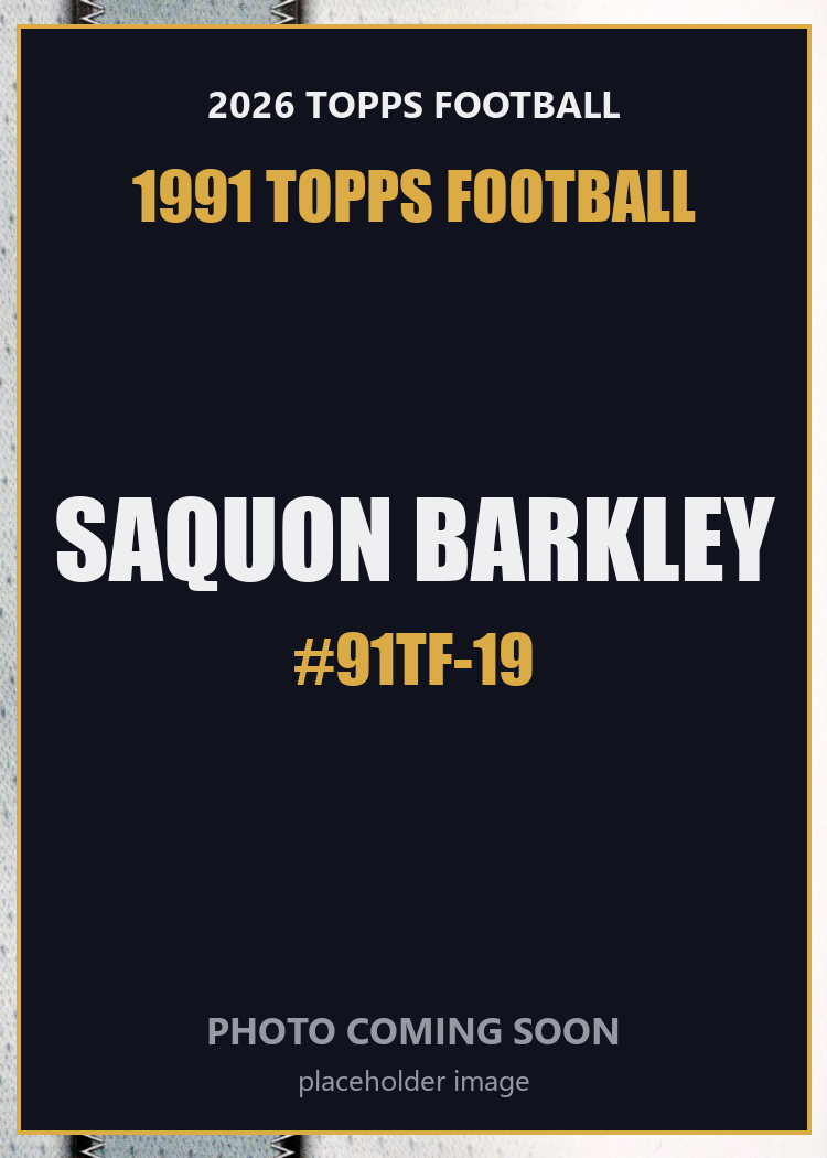 2026 Topps Football Saquon Barkley 1991 Topps Football #91TF-19