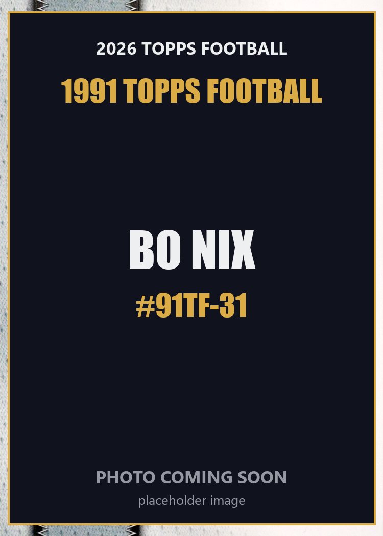 2026 Topps Football Bo Nix 1991 Topps Football #91TF-31