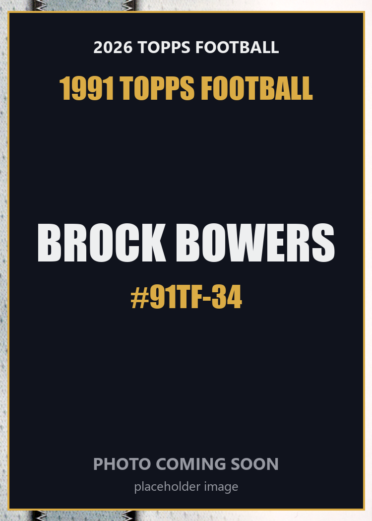 2026 Topps Football Brock Bowers 1991 Topps Football #91TF-34