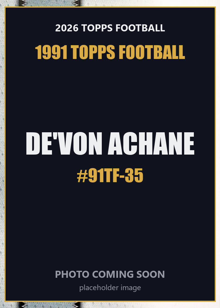 2026 Topps Football De'Von Achane 1991 Topps Football #91TF-35