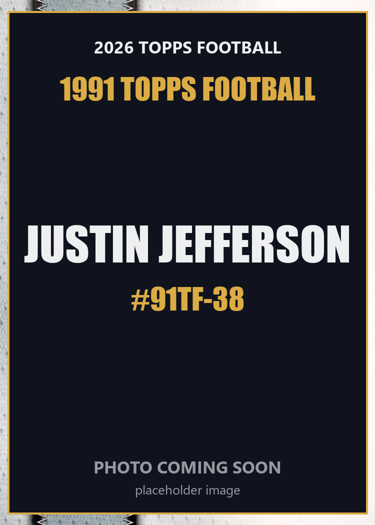 2026 Topps Football Justin Jefferson 1991 Topps Football #91TF-38