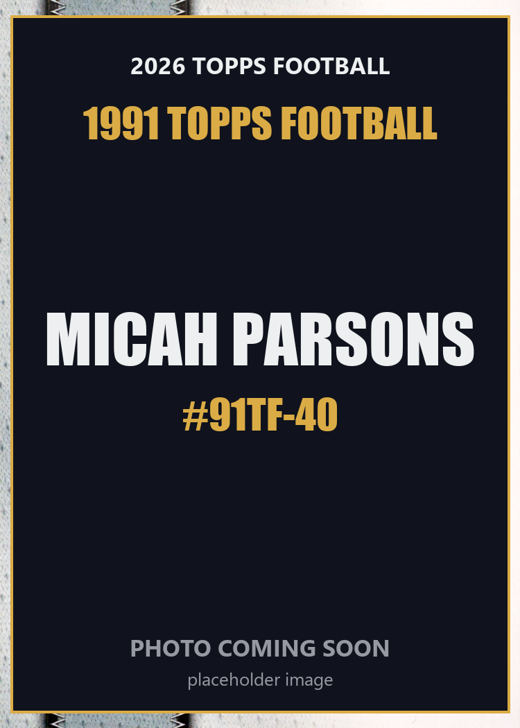 2026 Topps Football Micah Parsons 1991 Topps Football #91TF-40