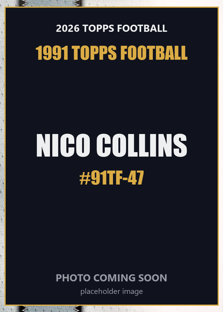 2026 Topps Football Nico Collins 1991 Topps Football #91TF-47