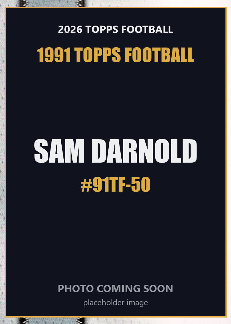 2026 Topps Football Sam Darnold 1991 Topps Football #91TF-50