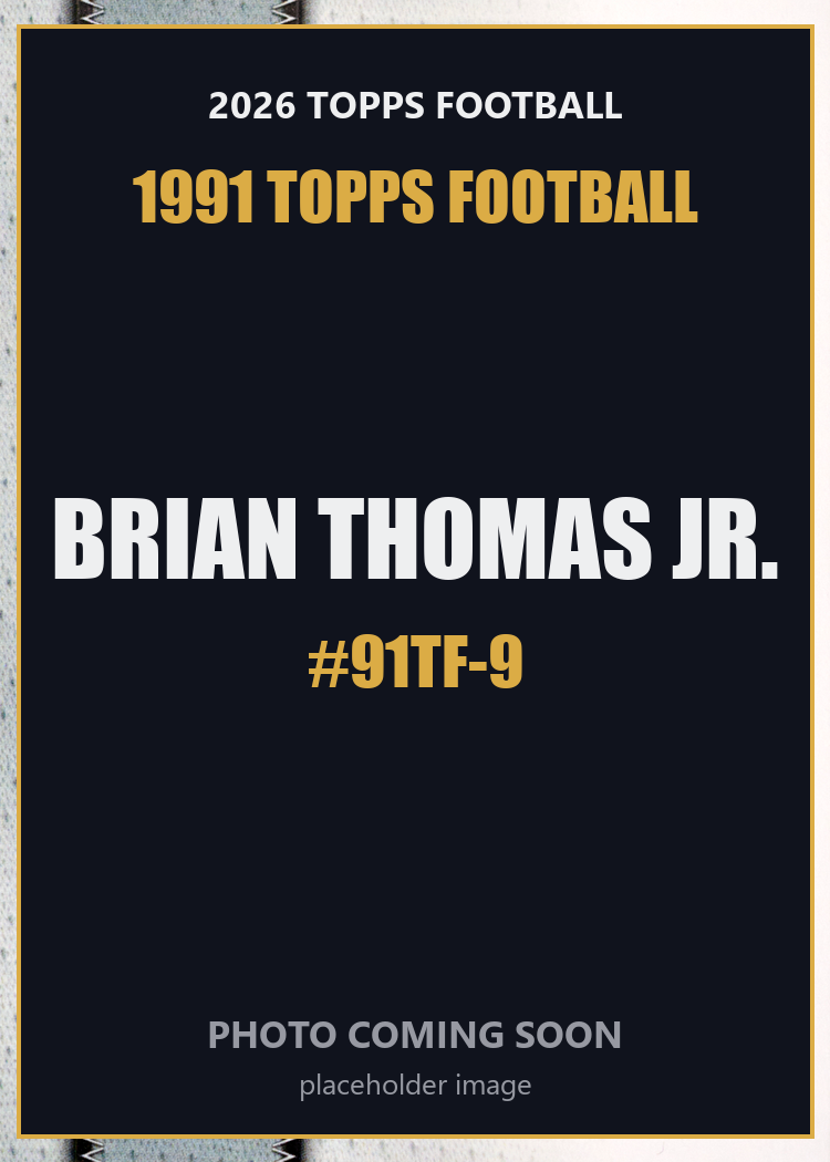 2026 Topps Football Brian Thomas Jr. 1991 Topps Football #91TF-9