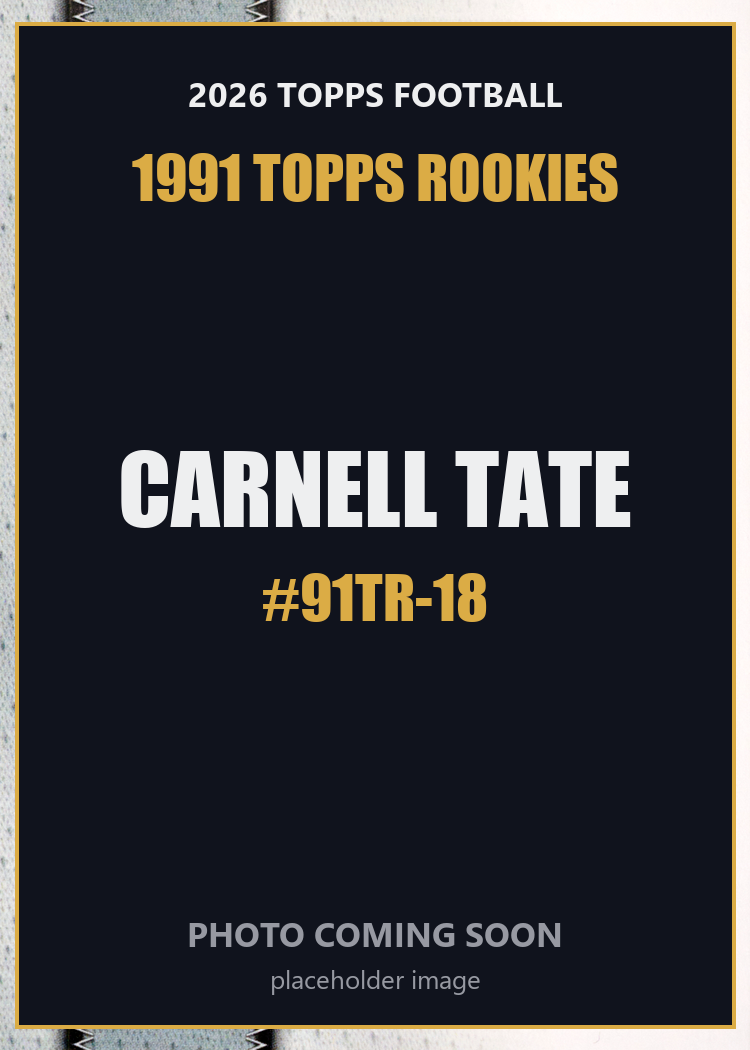 2026 Topps Football Carnell Tate 1991 Topps Rookies #91TR-18