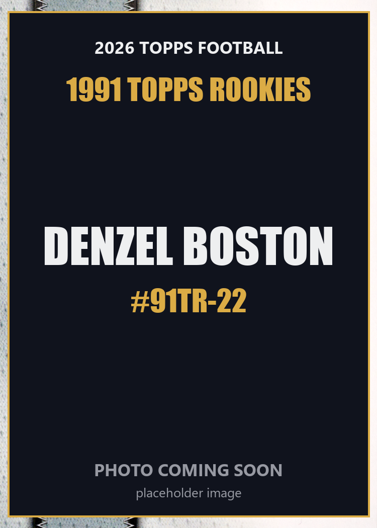 2026 Topps Football Denzel Boston 1991 Topps Rookies #91TR-22
