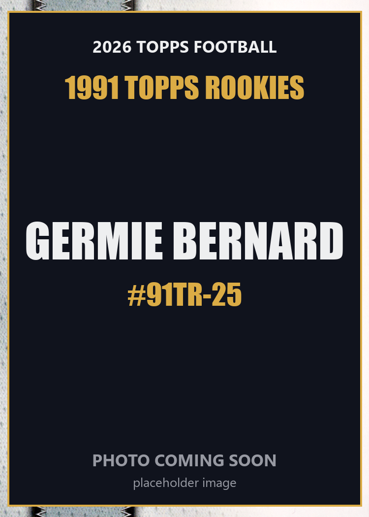 2026 Topps Football Germie Bernard 1991 Topps Rookies #91TR-25