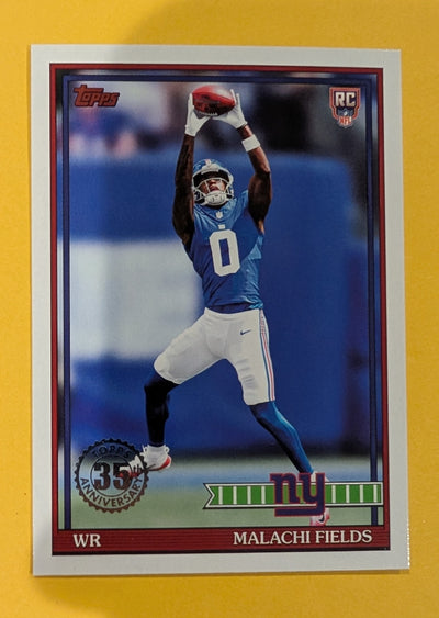 2026 Topps Football Malachi Fields 1991 Topps Rookies #91TR-30