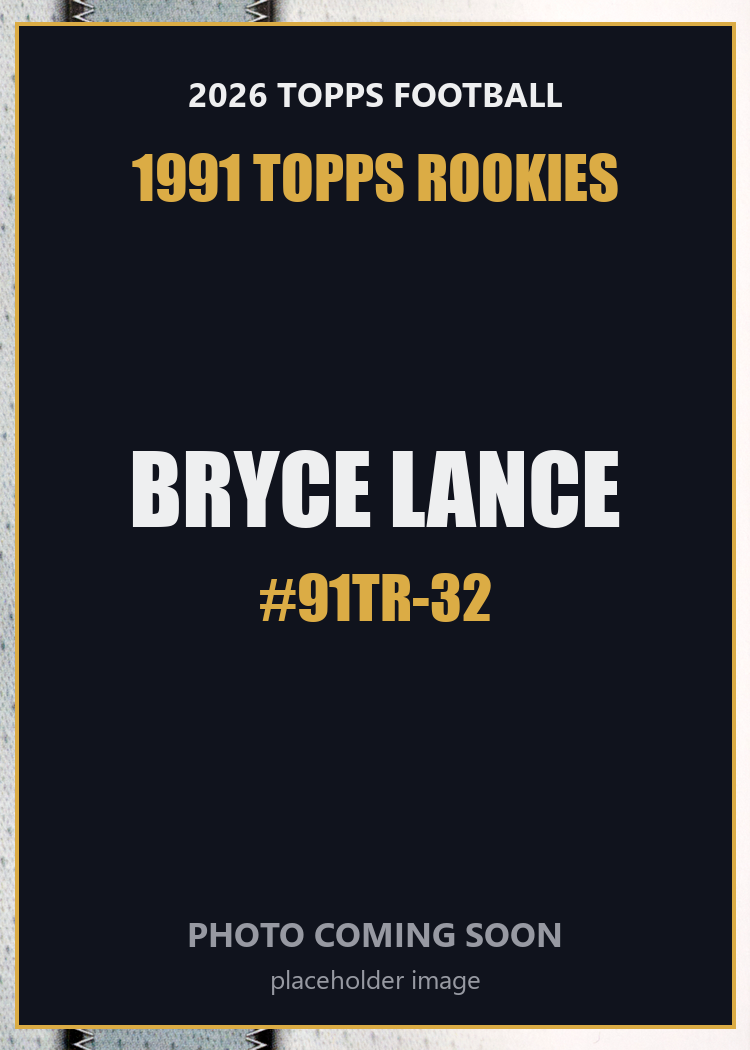 2026 Topps Football Bryce Lance 1991 Topps Rookies #91TR-32