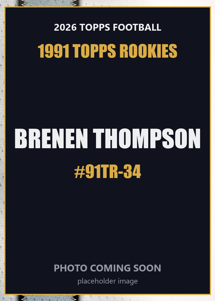 2026 Topps Football Brenen Thompson 1991 Topps Rookies #91TR-34
