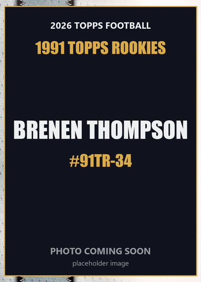 2026 Topps Football Brenen Thompson 1991 Topps Rookies #91TR-34