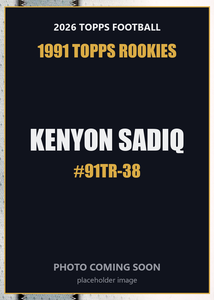 2026 Topps Football Kenyon Sadiq 1991 Topps Rookies #91TR-38