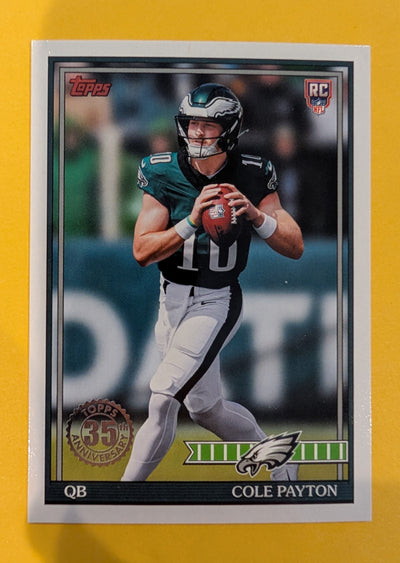 2026 Topps Football Cole Payton 1991 Topps Rookies #91TR-7