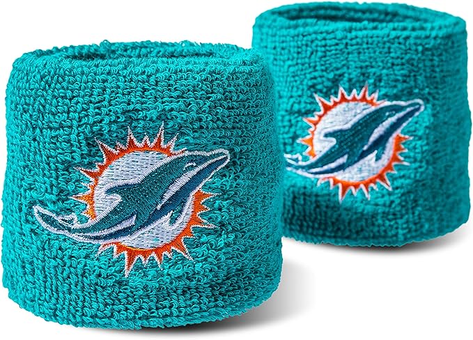 Franklin Sports NFL Football Team Logo Wristbands - Pair of Youth Wristbands for Costumes and Uniforms