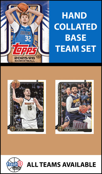 2025-26 Topps NBA Flagship Team Set Denver Nuggets Nikola Jokic Carmelo