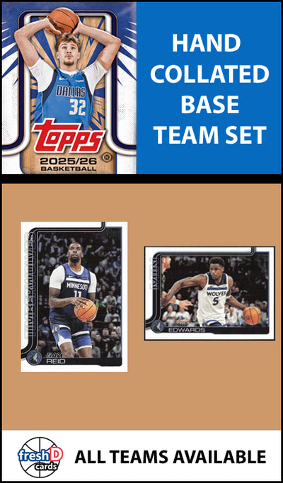 2025-26 Topps NBA Flagship Team Set Minnesota Timberwolves Anthony Edwards