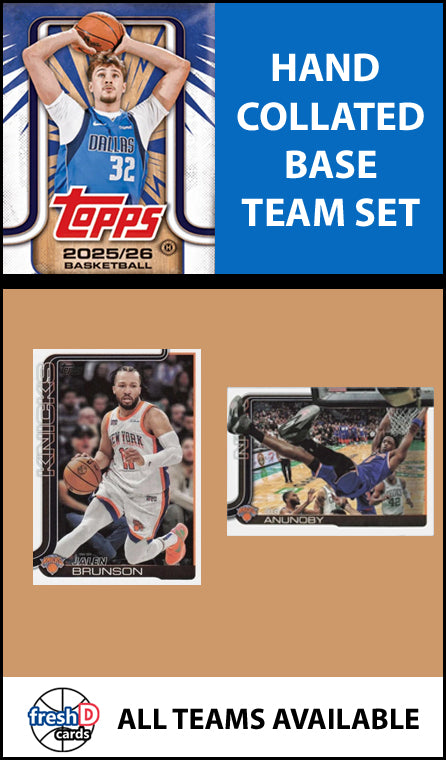 2025-26 Topps NBA Flagship Team Set New York Knicks Jalen Brunson