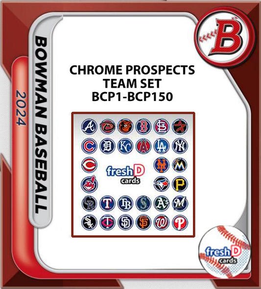 2024 BOWMAN Chrome Prospects Team Set BCP Chicago Cubs Matt Shaw Rivera