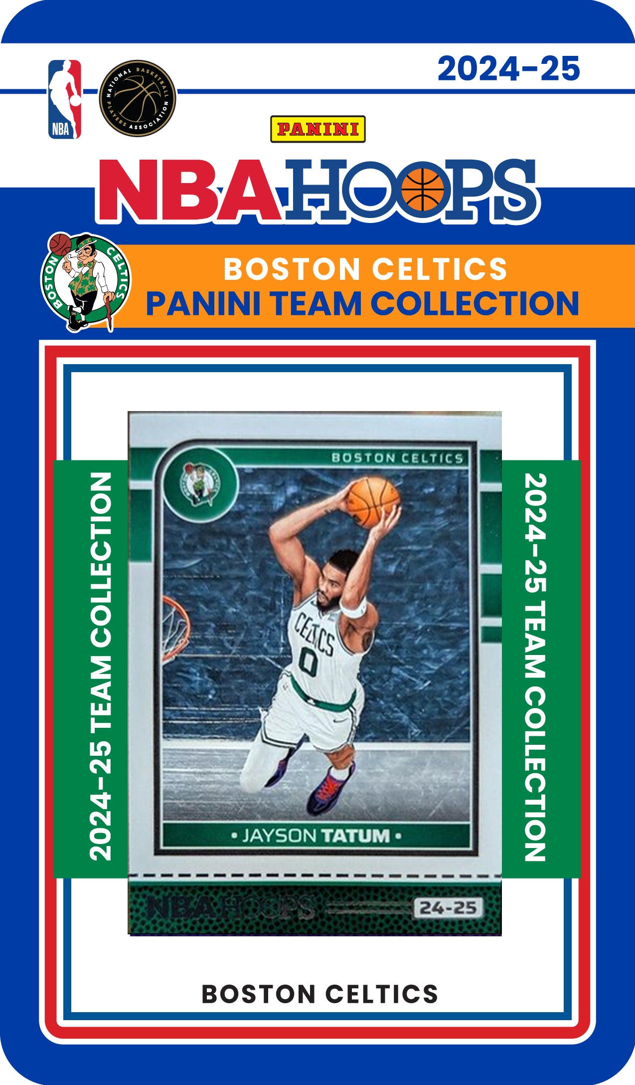 Boston Celtics 20 Cards Larry Bird + 2024-25 HOOPS Team Set Jayson Tatum