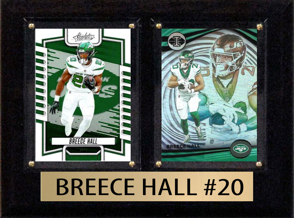 Breece Hall 2024 2023 Donruss Score Panini Card Plaque 6x8 New York Jets