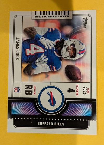 James Cook BTP-3 2026 Topps Football