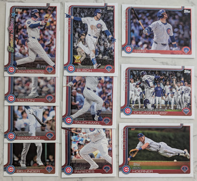 2025 Topps Series 1 Baseball Team Set 10 Cards Chicago Cubs PCA Pete Crow-Armstrong Busch