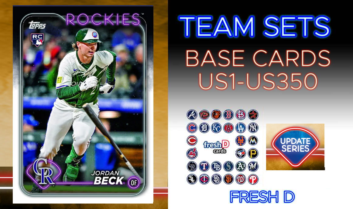 2024 Topps Update Team Set Colorado Rockies Jordan Beck RC