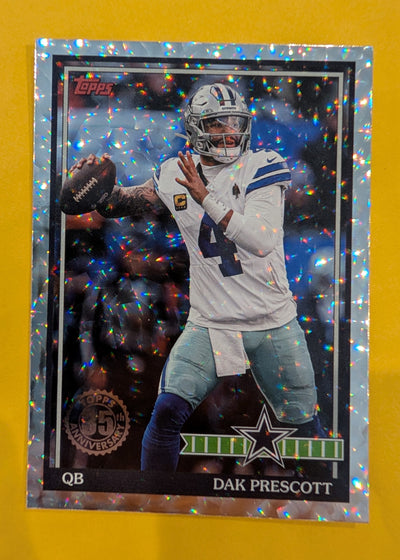 2026 Topps Football Dak Prescott 1991 Topps Football #91TF-28 Mega Box Crackle Foil