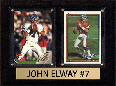 John Elway Score Donruss 2025 2024 2 Card 6" x 8" Plaque Denver Broncos