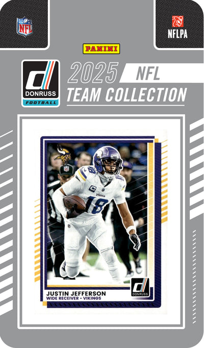 2025 Donruss NFL Factory Sealed Team Set Minnesota Vikings - JJ McCarthy Jefferson
