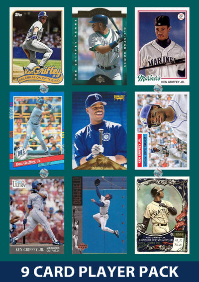 Ken Griffey Jr Seattle Mariners 9 Card Legend Pack Topps Bowman 2025 2024 2023