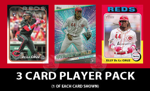 2024 Topps 3 Card Player Pack Elly De La Cruz Heritage Stars MLB