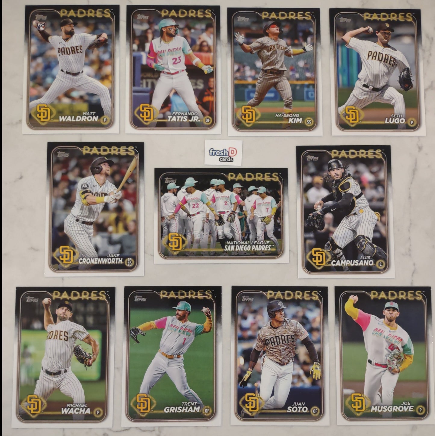 2024 Topps Series 1 Team Set In Hand San Diego Padres Tatis