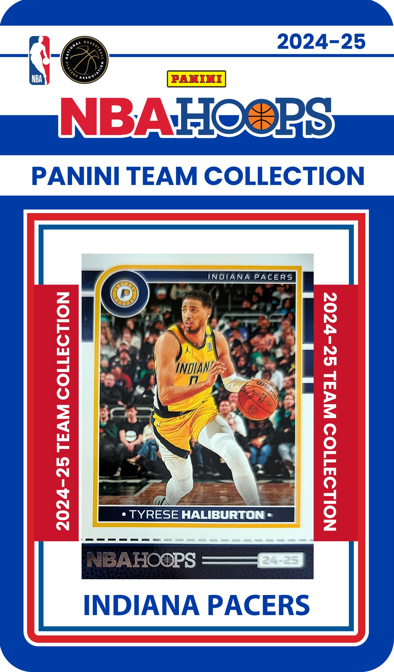 Indiana Pacers Multiyear Pack 20 Cards Reggie Miller + 2024-25 HOOPS Team Set Tyrese Haliburton