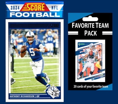 2024 SCORE NFL Indianapolis Colts Team Set Anthony Richardson + 20 Card Pack Peyton Manning