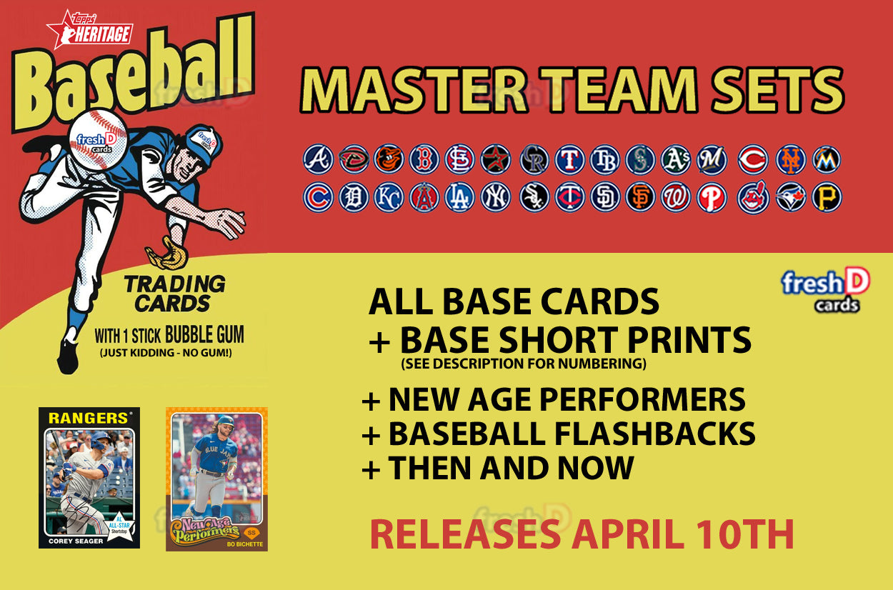 2024 Topps Heritage 1975 Master Team Set Pittsburgh Pirates Davis RC Pre-SALE