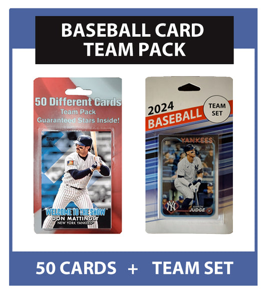 New York Yankees Team Pack 50 Cards Mattingly + 2024 Topps Team Set