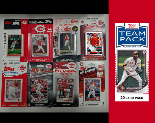 Topps Cincinnati Reds Team Sets 2019 2017 2015 2011 + Multiyear Pack 2025 Elly De La Cruz