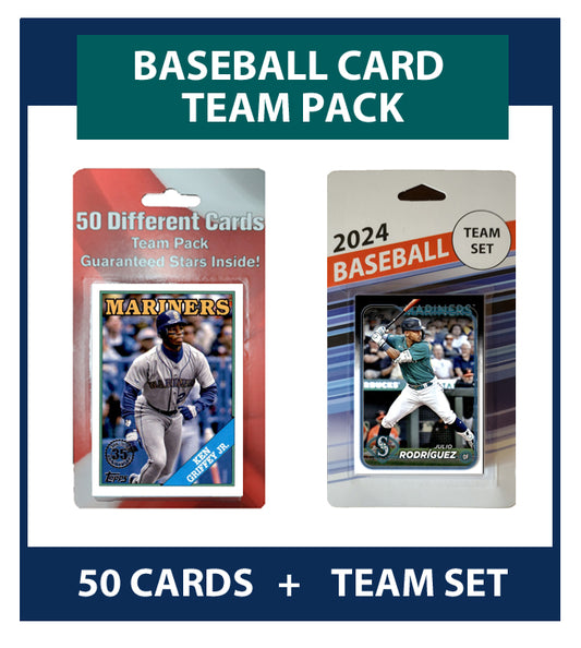Seattle Mariners Team Pack 50 Cards Griffey + 2024 Topps Team Set