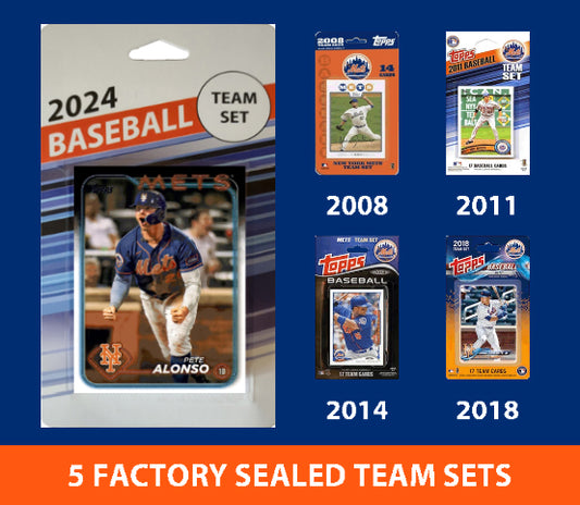 2024 Topps Series 1 New York Mets Team Set Alonso MultiPack 2008 2011 2014 2018