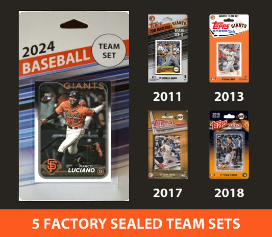 2024 Topps SF Giants Luciano Team Set MultiPack 2011 2013 2017 2018 Buster Posey
